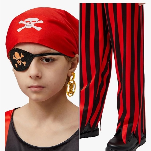 Spooktacular Creations Halloween 3T Pirate Costume Toddler Pirate Outfit - Picture 3 of 9